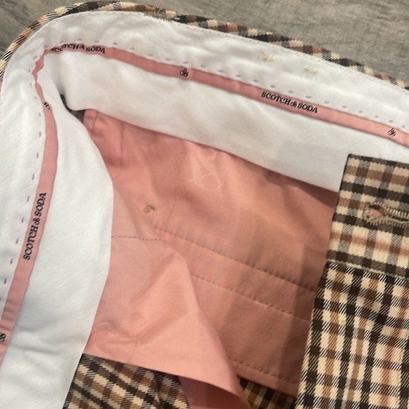 Women chinos - Beige Checkered plaid Chinos 
Size 25, mid rise
Scotch and Soda - Picture 11 of 16